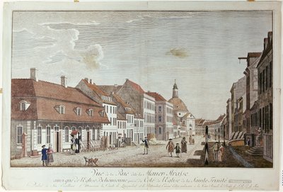 View of Mauer Strasse, Berlin by Johann Georg Rosenberg